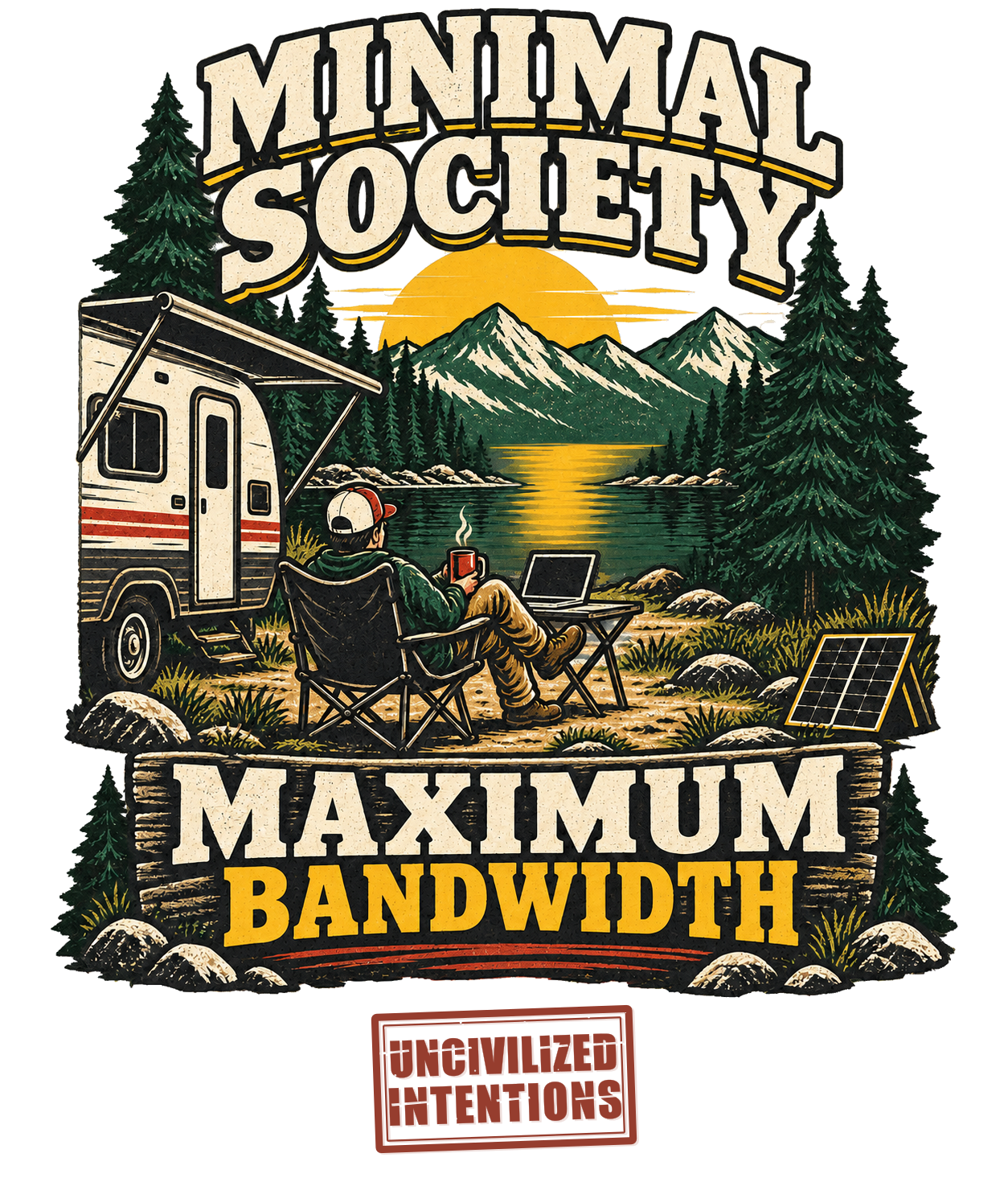 Minimal Society Maximum Bandwidth design preview